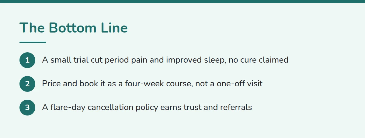 Summary card: The Bottom Line